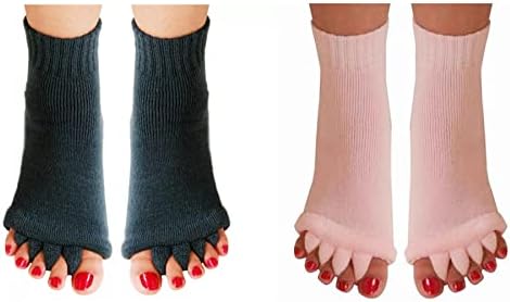 Aibearty 2 pari joga teretana sportska masaža čarapa bez nogu nogu bolova suosjećanja s čarapama, spriječite grčeve stopala