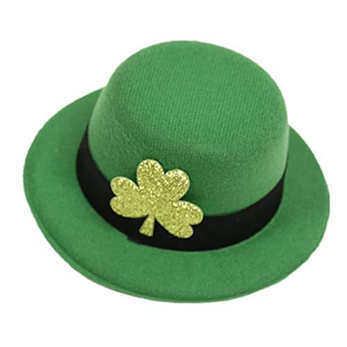 Ludress St. Patrick's Day Hat Clip Clip Skip Saint Patty's Dan Shamrock za kosu irske Clover kostim Hearwear Green Party favorizira