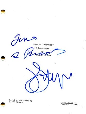 James L Brooks & John Lithgow Cast potpisali su autogram - Uvjeti za draguljama cjeloviti filmski scenarij - Jack Nicholson, krilo