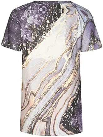 Bluza majica za ženske jesen ljeto 2023. pamučni čamac s kratkim rukavima za vrat grafički doručak majica gk gk gk