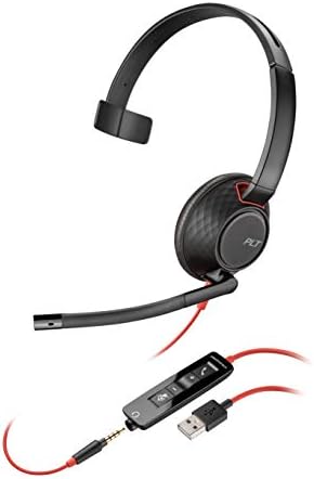 Plantronics - Blackwire 5210 - žičane headset slušalice za jedno uho s mikrofonom Boom - Računalna slušalice - USB-A, 3,5 mm za spajanje