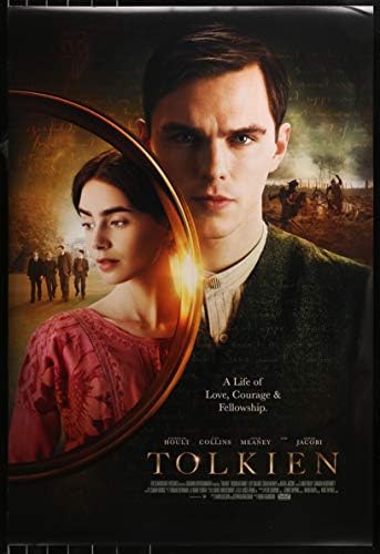 Tolkien - 27 X40 DS Originalni filmski plakat One Sheet 2019 Nicholas Hoult Lotr Jrr