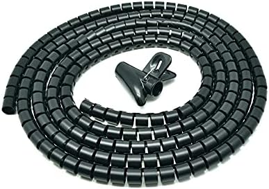 Accl ​​spiralni kabel zip omot crni 15 mm x 1,5m, 2 pakiranje