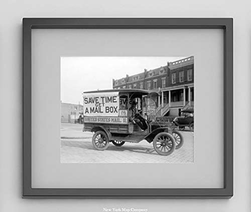 Beskonačne fotografije vagoni pošte poštanski ured | 1916. Fotografija prikazuje vagon pošte s natpisom izvana u spremanje vremena