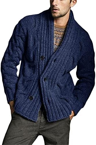 Džemper s dugim rukavima, plus veličine kardigan džemper ruža džemper muški pletiva kardigan kardigan s više gumbena moda moda casual