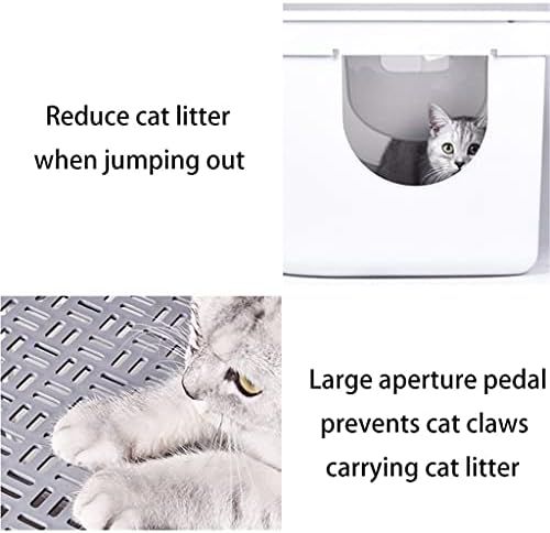 & Kutija za smeće za kućne mačke prevelika potpuno zatvorena kutija za mačke za dezodoriranje mačja posuda za kućne ljubimce ladica