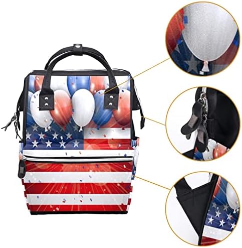 USA zastave balon za proslavu pelena za pelene ruksak bebe pelena pelena za prevladavanje vrećica multi funkcije torba za putnički