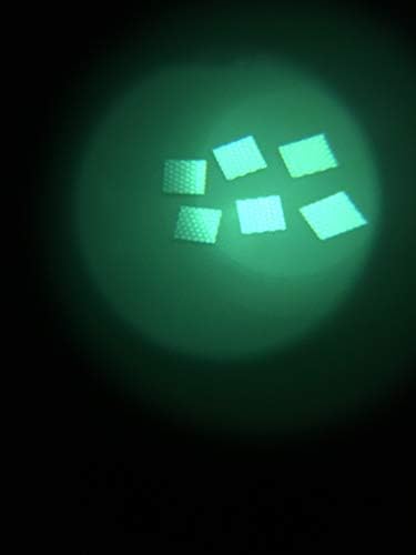 6 pakirajte crnu taktičku infracrvenu ir reflektirajuću kvadratnu kuku/petlju podložno - 1 inč x 1 inč