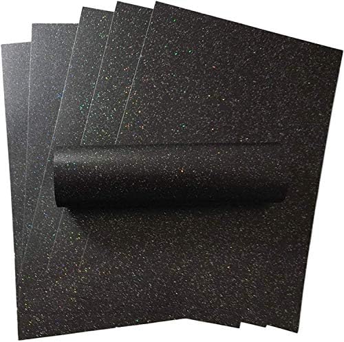 10 listova A4 Ugljen crni papir za iskrivanje s iridescentnim iskričavim čestitkama za izradu čestitke za obrt od 32 lb