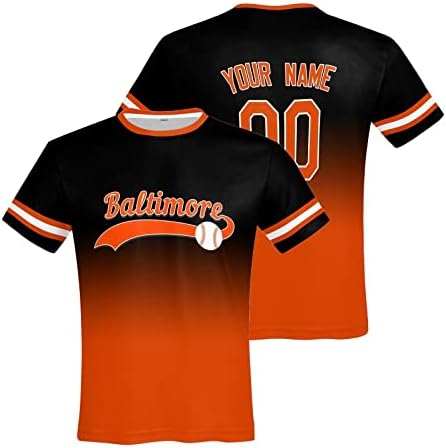 Prilagođene majice za bejzbol, majice za timske kostime, personalizirane bilo koje ime i broj