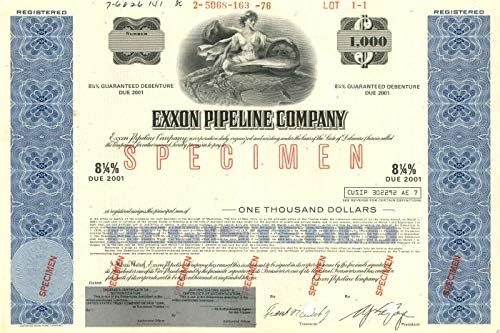 Exxon Pipeline Co. - Obveznica od 1000 USD