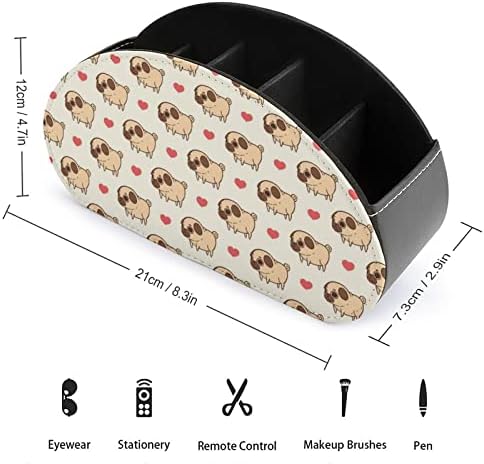 Lijep držač za daljinsko upravljanje psećim psima s 5 odjeljaka Office Storage Box Desktop Ladica