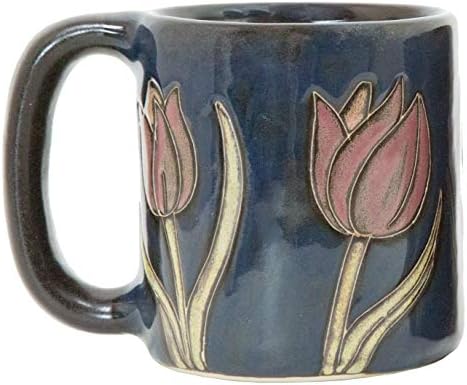 Mara Stoneware 16 oz. Šalica cvijeća od tulipana