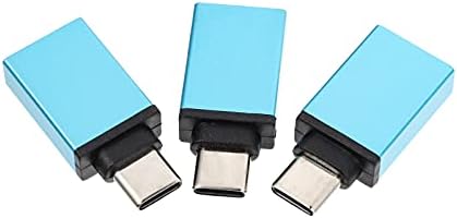 Solustre USB adapteri 6pcs Metal Blue Adapter Tip- C pretvarač- za koristan telefon C. Vrsta konektora USB do prijenosnog adaptera