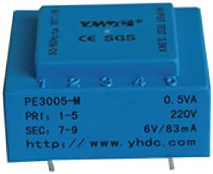 YHDC PE serija PCB sigurnosna izolacijski transformator PE3005-M 0,5VA 220V/6V