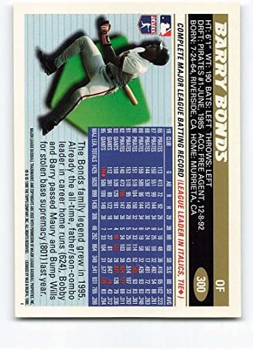 1996. Topps 300 Barry Bonds San Francisco Giants bejzbol NM-MT
