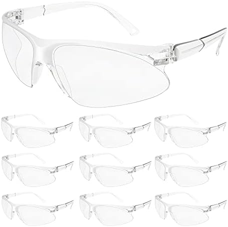 WFEANG bistre sigurnosne naočale, zaštitne naočale za muškarce, naočale za zaštitu očiju s jasnom zaštitnom lećom za rad ， laboratorij,
