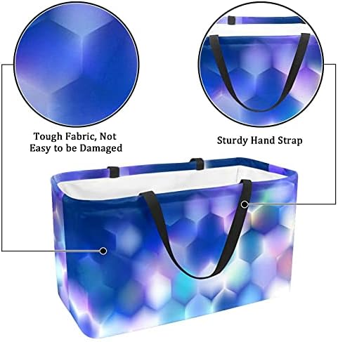 Lorvies vrećice za višekratnu upotrebu srca srca na prugama saviriva za pranje velikih kanti za skladištenje košarice za kupovinu torbica