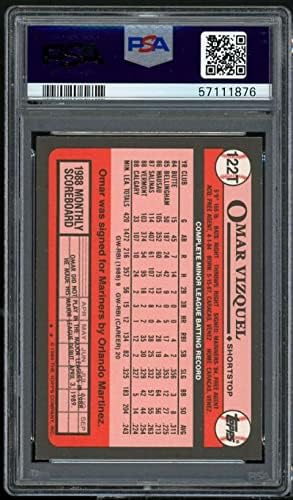 Omar Vizquel Rookie Card 1989 Topps je trgovao 122T PSA 9