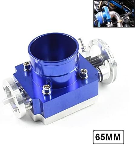 65 mm Univerzalna aluminijska grebena CNC tijelo za gas za gas za 2,5 inčni usisni razvodnik plavo