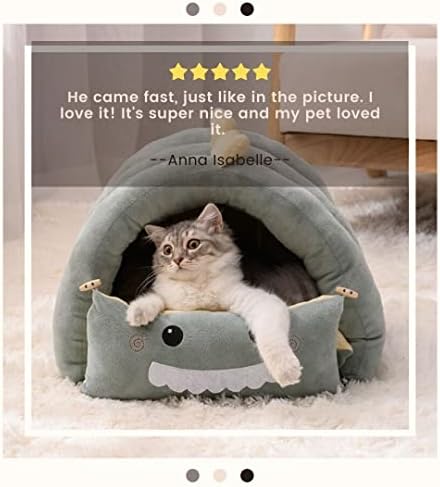 Samozagrijavajući mačji krevet-Prekrasan uzorak prijenosni kućni krevet za mačke za male srednje mačiće, pse, mačke, kućne ljubimce