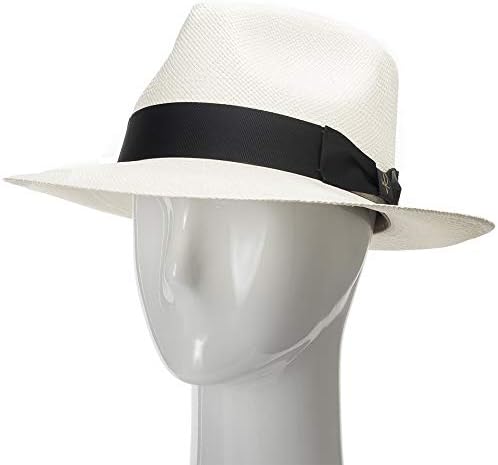 Ultraljubičasto Portofino Retro Panama bijeli slamnati šešir