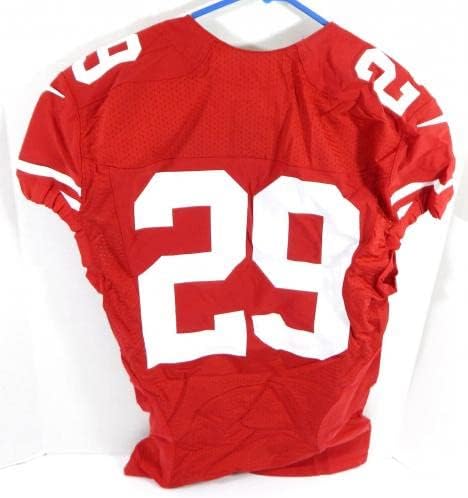 2014. San Francisco 49ers Chris Culliver 29 Igra izdana Red Jersey 40 83 - Nepotpisana NFL igra korištena dresova