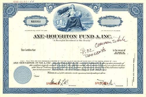 Axe-Houghton Fund A, Inc. - Potvrda o dionicama