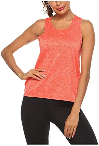 Ženska joga odjeća casual trkačka tenkovska vrhova vrhova na ruku bez rukava fitness trčanje sportski vrhovi solidna boja labava fit