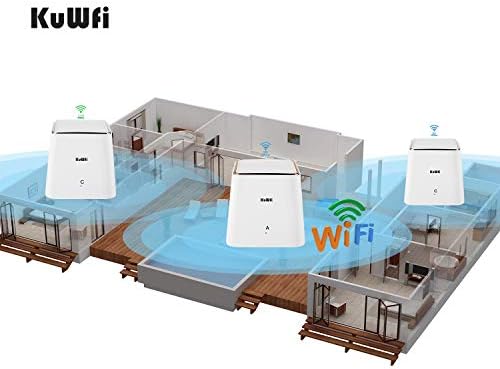 KUWFI snop robe 4G LTE Mobile WiFi žarište i cijela kućna mreža WiFi System Dual Band 1,2Gbps