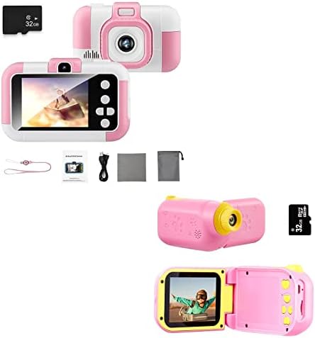 Dječja kamera za djevojčice i dječake, rođendanski poklon za djecu, 2,4-inčna digitalna video kamera s dvostrukim objektivom od 1080