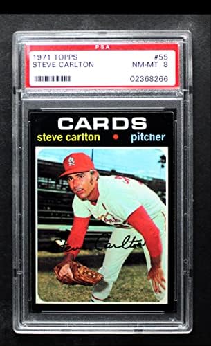 1971. Topps 55 Steve Carlton St. Louis Cardinals PSA PSA 8.00 Cardinals