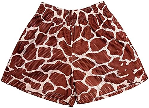 Muške teretne kratke hlače veličine 32 muške brzosušeće mrežaste hlače s leopard printom sportske fitness kratke hlače veličine 4 inča