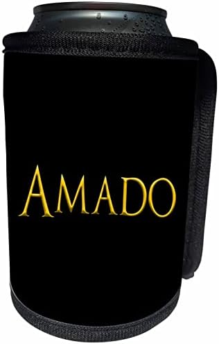 3drose Amado uobičajeno je ime za dječake u Americi. Svijetli žuto. - Pakiranje hladnjaka za boce