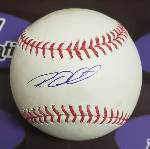 Roy Oswalt Autografirani bejzbol žuta dob pjena - Autografirani bejzbols